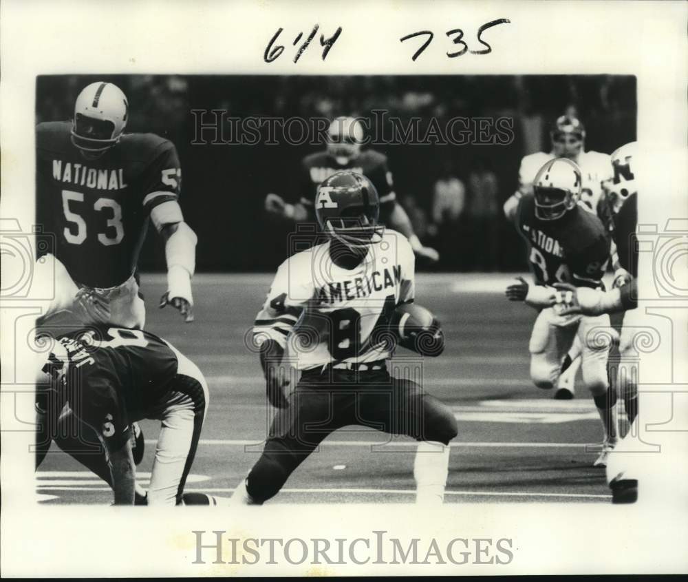 1976 Press Photo Pro Bowl Football Game - nop83911- Historic Images