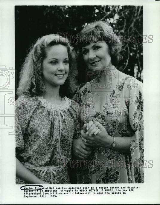 1979 Press Photo Marion Ross, Melissa Sue Anderson in "Which Mother Is Mine?"