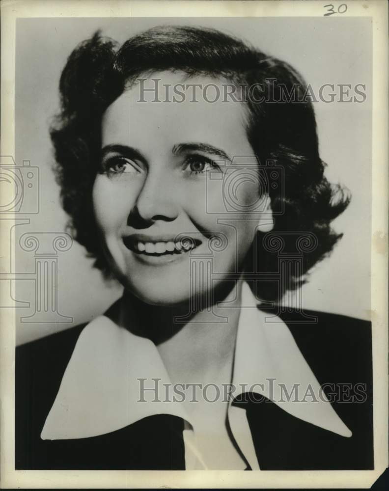 1955 Press Photo Teresa Wright on "The United States Steel Hour" - nop84116