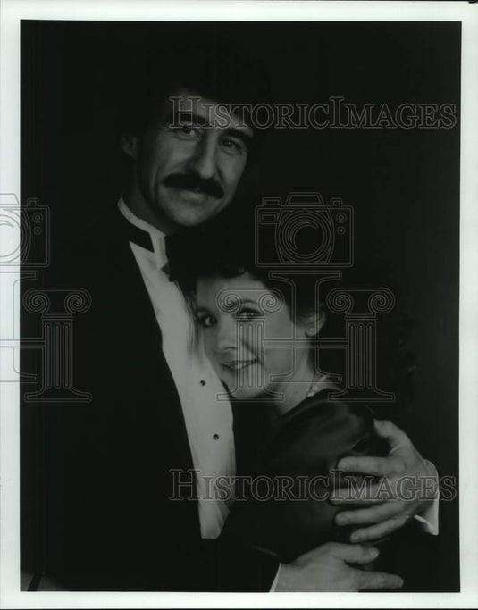 1987 Press Photo Sam Waterston, Stockard Chinning in "The Room Upstairs"- Historic Images