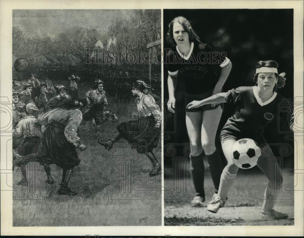 1979 Press Photo Soccer players then and now in &quot;North American Soccer League&quot;- Historic Images