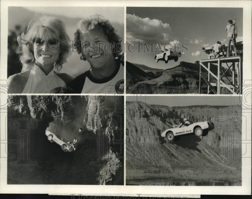 1980 Press Photo Dar Robinson, stuntman, with Cathy Lee Crosby - nop88017- Historic Images