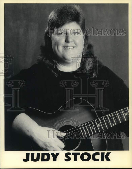 1995 Press Photo Judy Stock, guitarist and musician - nop88420- Historic Images