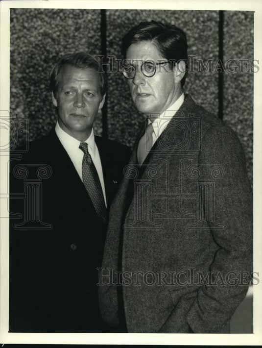 1989 Press Photo David Soul and Edward Herrmann star in 