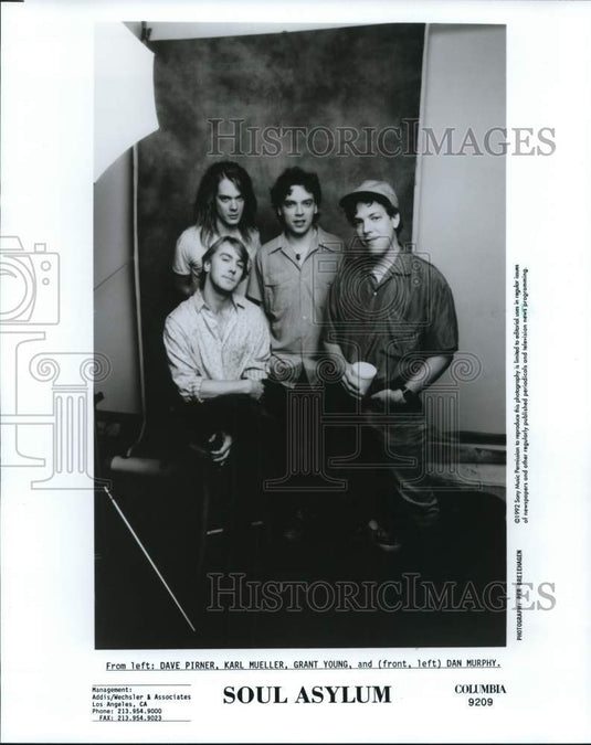 1992 Press Photo Soul Asylum, American alternative rock band - nop90120- Historic Images