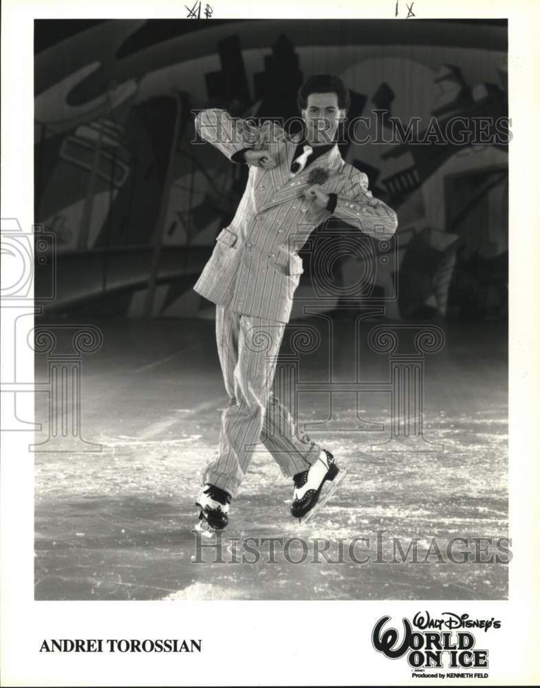 Press Photo Andrei Torossian, figure skater in Walt Disney&#39;s &quot;World On Ice&quot;- Historic Images