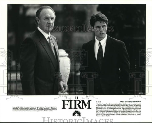 1993 Press Photo Gene Hackman and Tom Cruise in a scene from 
