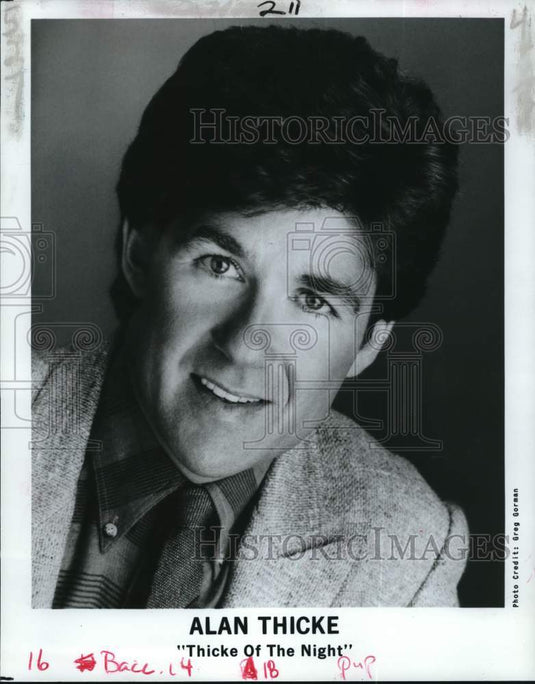 1989 Press Photo Alan Thicke, Host of "Thicke of the Night" - nop94220