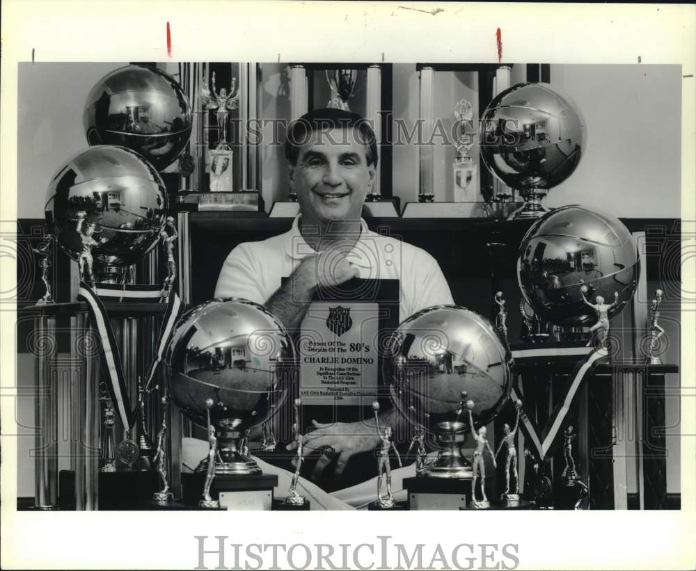 1990 Press Photo Charlie Domino, AAU Coach of the Decade - nop96030- Historic Images