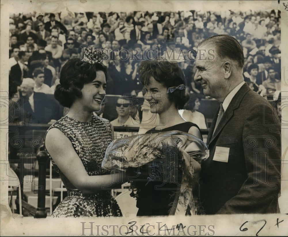 1965 Press Photo Sugar Bowl halftime ceremony between LSU and Syracuse- Historic Images