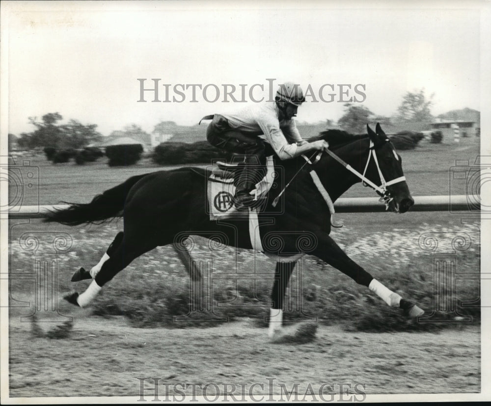 1971 Press Photo Felonious with Exercise boy, L. Galley up - nos00173- Historic Images