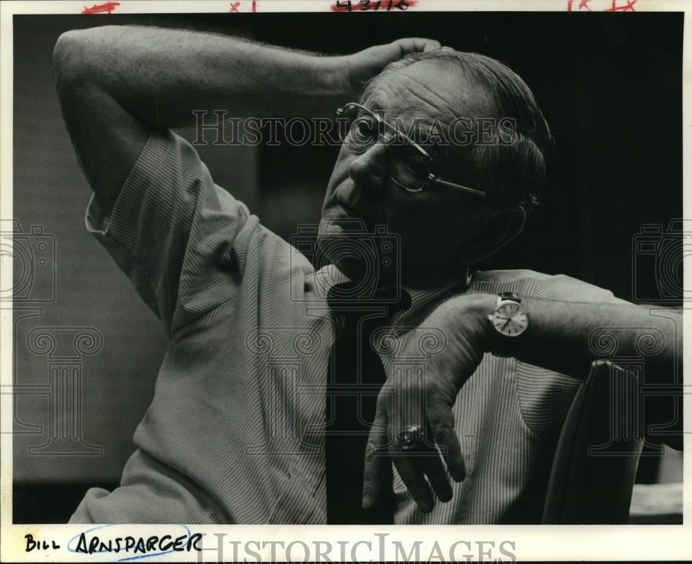 1984 Press Photo Bill Arnsparger, Louisiana State University Football Coach- Historic Images