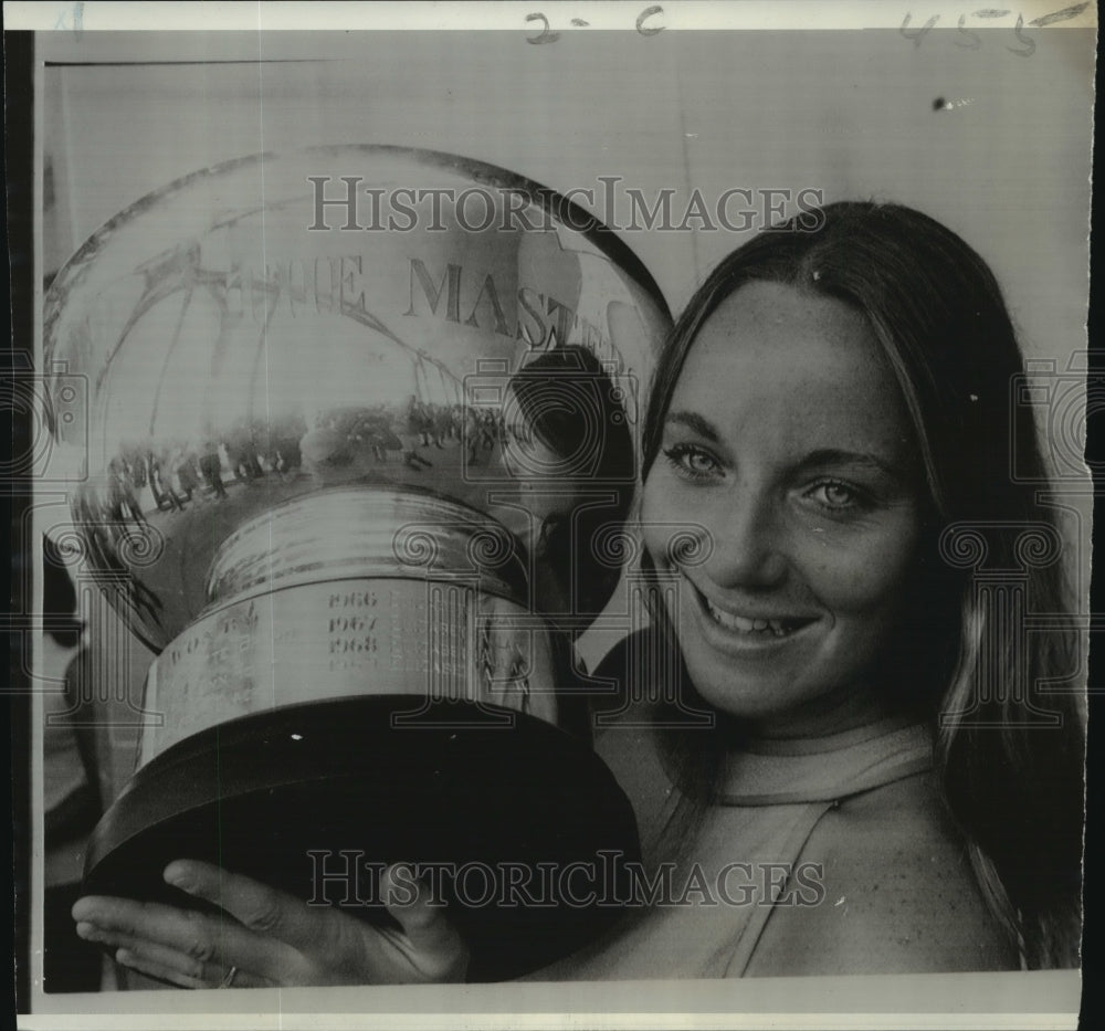 1970 Press Photo Liz Allan, champion of Masters Water Ski at Pine Mountain- Historic Images