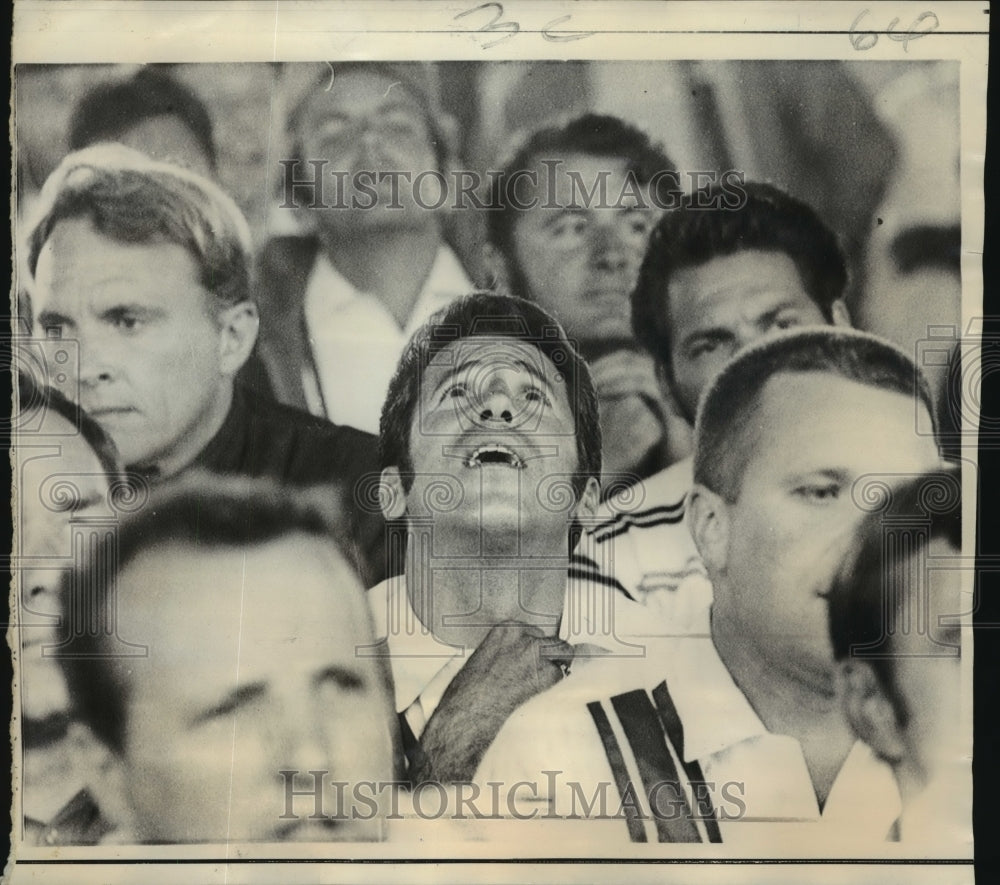 1970 Press Photo Mario Andretti at drivers&#39; meeting for 54th meeting of classic- Historic Images