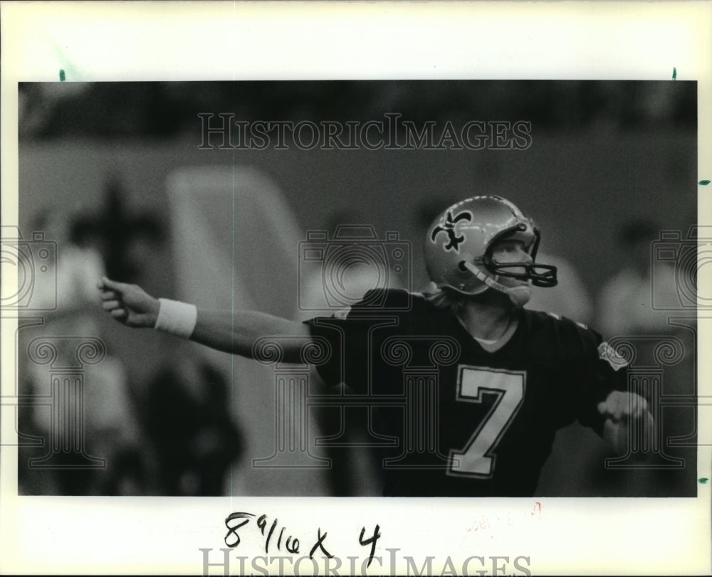 1989 Press Photo New Orleans Saints&#39; Morten Andersen. - nos01851- Historic Images