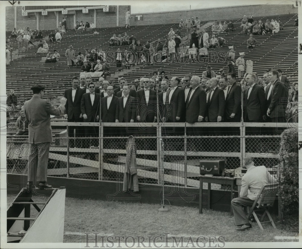 1962 Press Photo New Orleans Barber Shop Quarter Chorus sings out - nos01865- Historic Images