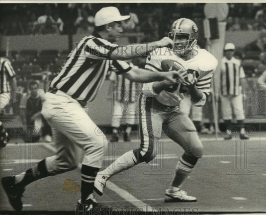1980 Press Photo Football - Dan Abramowicz during the game - nos01955- Historic Images