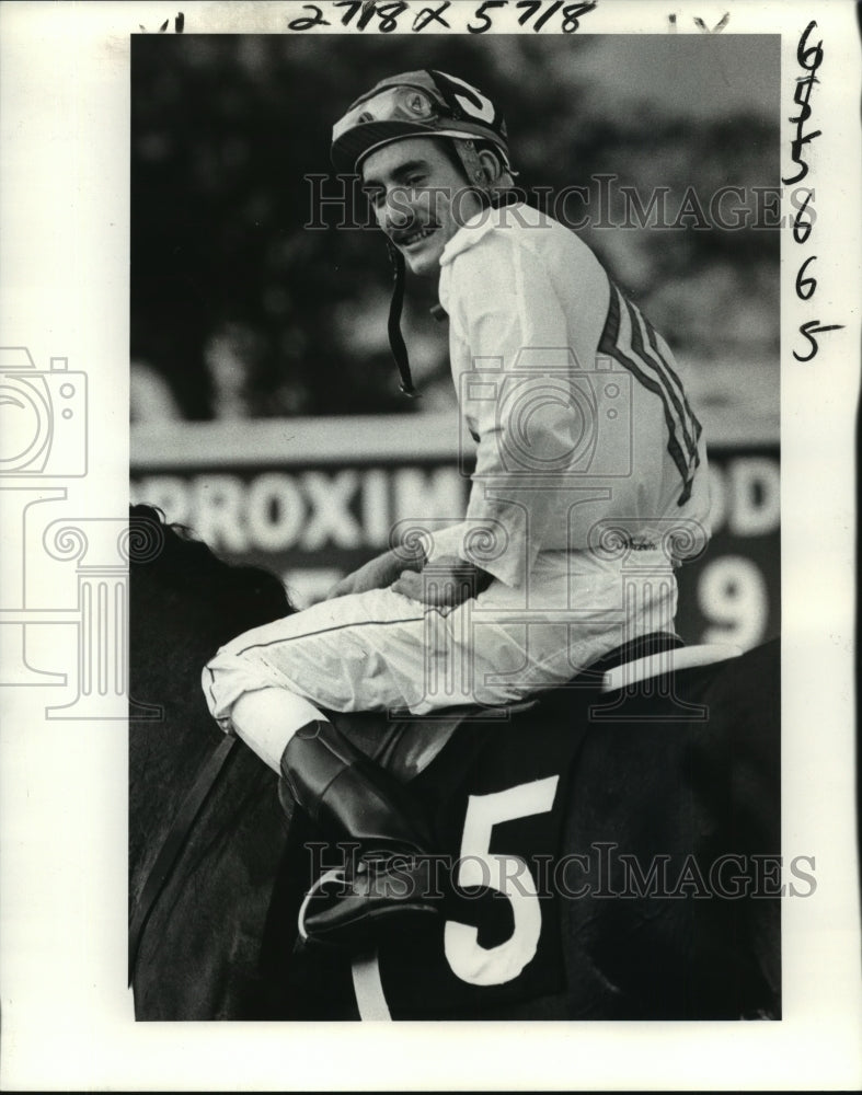 1981 Press Photo Horse racing - Ronald Ardoin, winner of 9th race at Fairgrounds- Historic Images