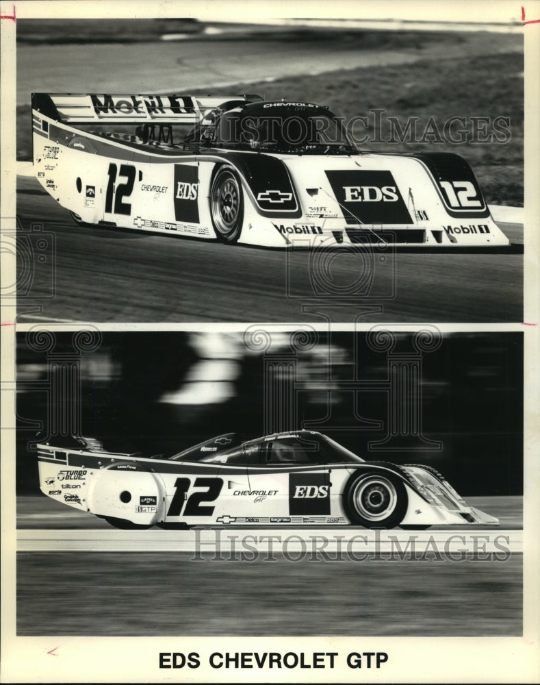 Press Photo EDS Chevrolet GTP Race Car on Track - nos02415- Historic Images