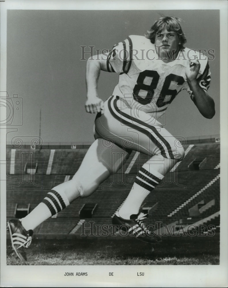 1978 Press Photo John Adams, Louisiana State University Football Defensive End- Historic Images