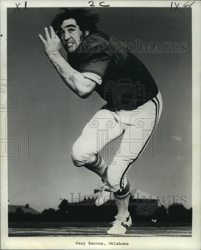 1972 Press Photo Gary Baccus, Oklahoma Football Player - nos02529- Historic Images