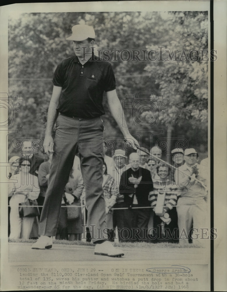 1968 Press Photo Golfer George Archer at Cleveland Open Golf Tournament- Historic Images