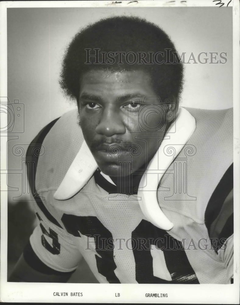 1977 Press Photo Football - Calvin Bates, Linebacker for Grambling - nos02890- Historic Images