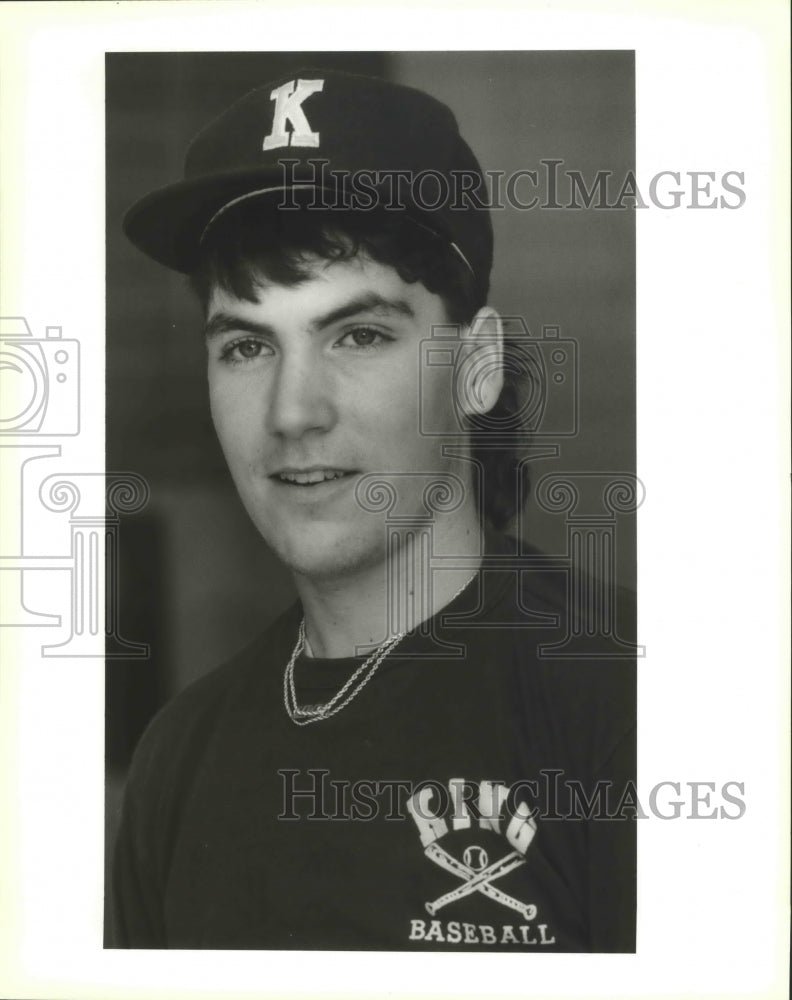 1990 Press Photo Grace King Baseball Pitcher Timmy Beard - nos02919- Historic Images