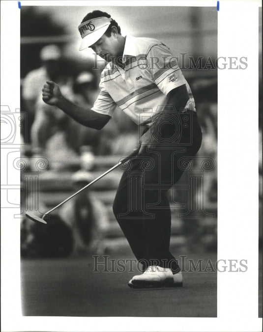 1988 Press Photo Golf - Chip Beck Makes Birdie on Hole