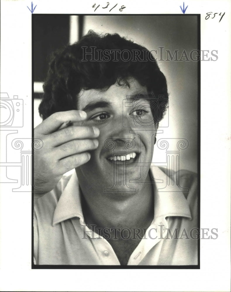 1980 Press Photo Golf - Chip Beck Talks About Greater New Orleans Open- Historic Images