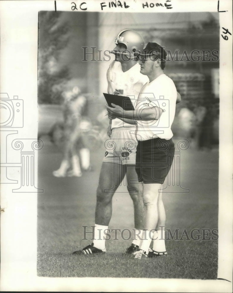 1975 Press Photo New Orleans Saints - Billy Ray Barnes, Special Teams Coach- Historic Images