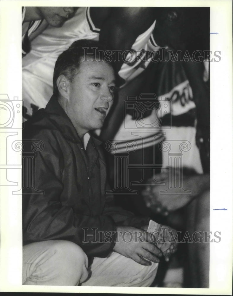 1991 Press Photo Basketball Coach Joe Barcelona of John Curtis - nos03175- Historic Images