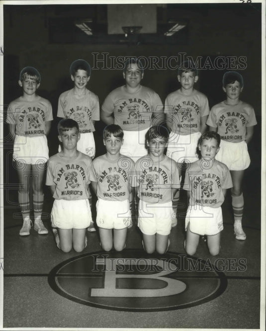 1968 Press Photo Basketball - Warriers Winner of Sam Barthe Biddy Minor Title- Historic Images