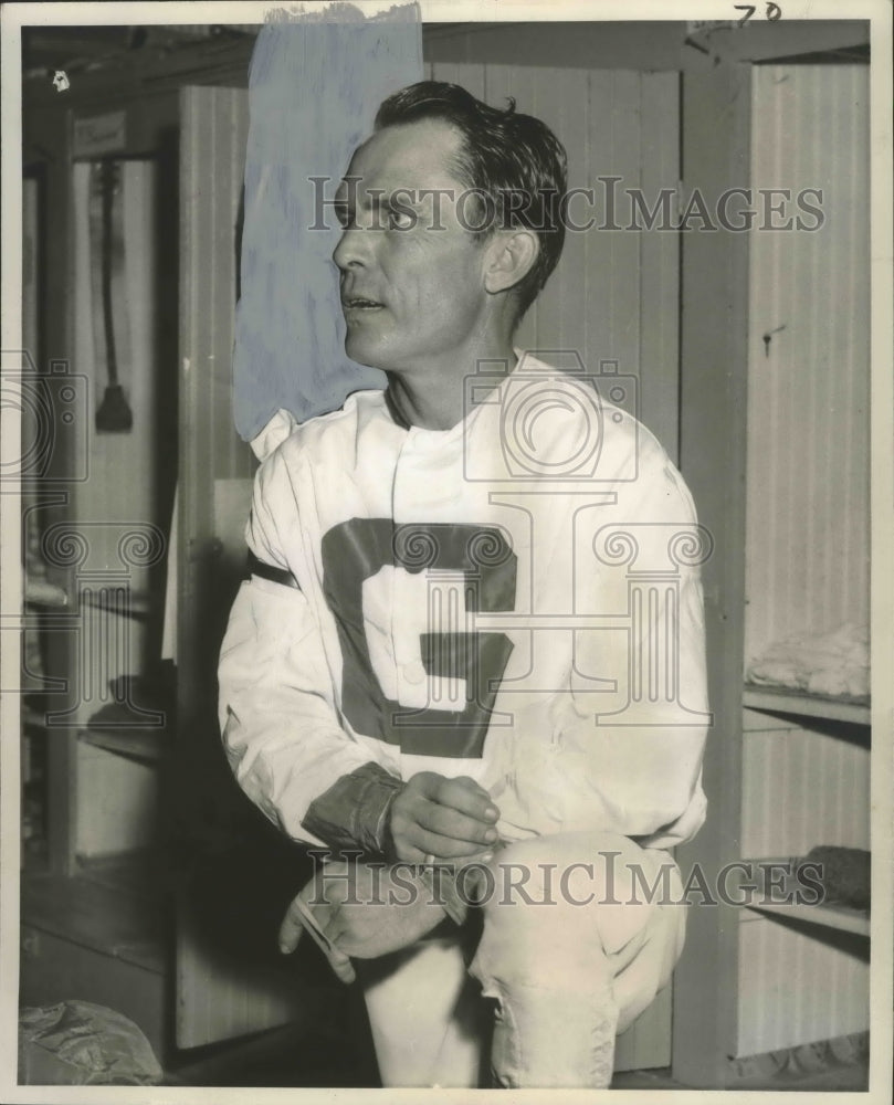 1956 Press Photo Horse Racing - Jockey R.L. Baird - nos03254- Historic Images