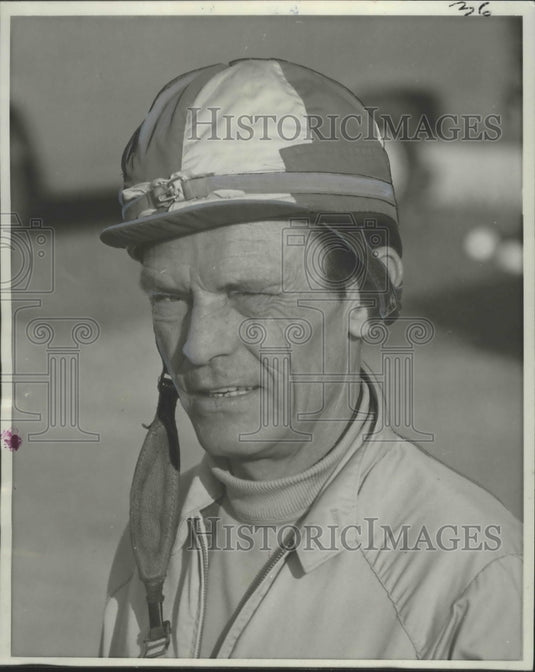 1968 Press Photo Horse Racing - Veteran Jockey Robert L. Baird - nos03257- Historic Images
