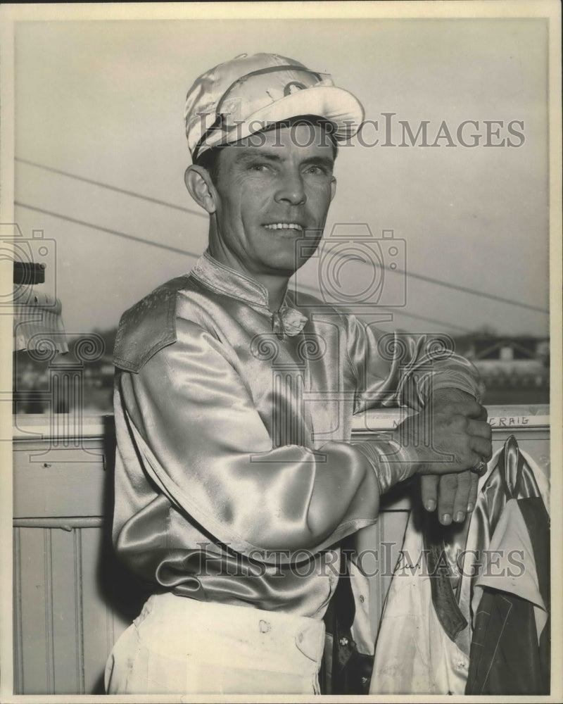 Press Photo Horse Racing - Jockey R.L. Baird, Leading Rider at Fairgrounds- Historic Images