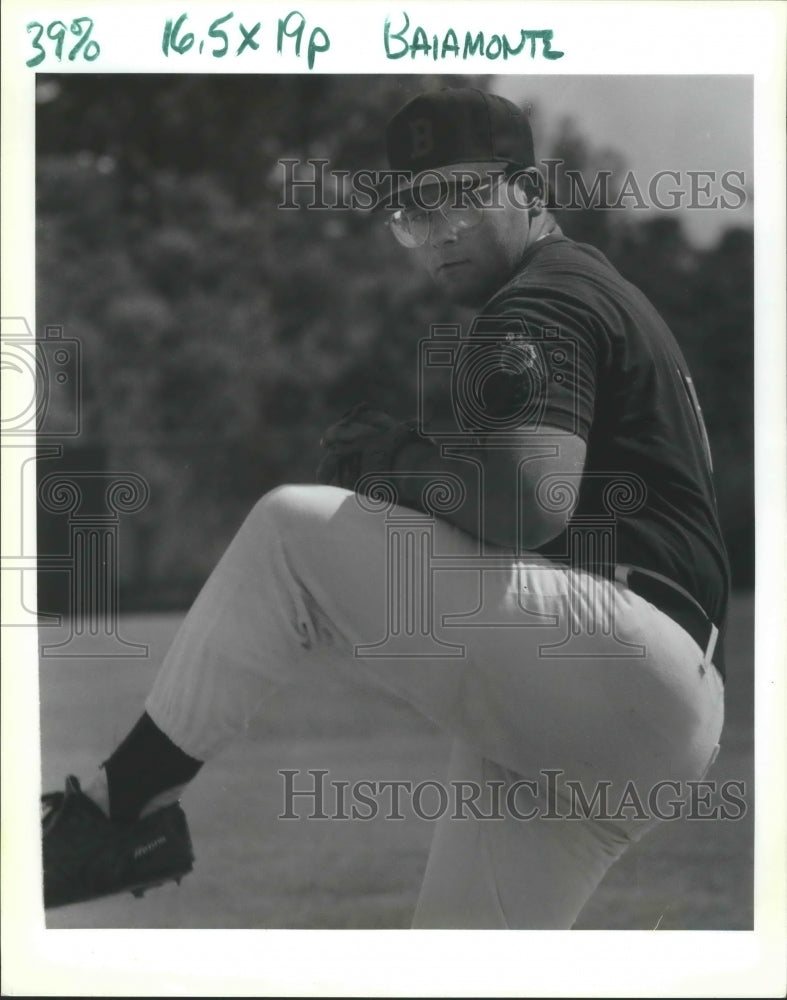 1993 Press Photo Baseball - Brian Baiamonte of Hannan Pitching - nos03279- Historic Images