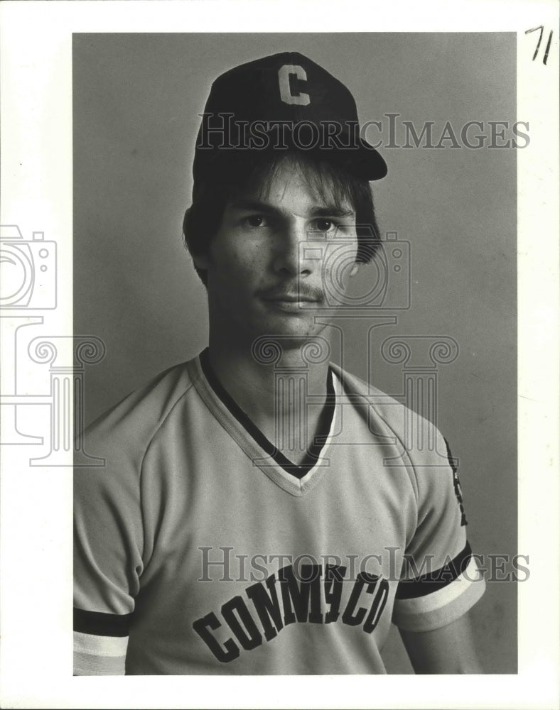 1981 Press Photo Baseball - Scott Barbier of Conmaco Team - nos03291- Historic Images