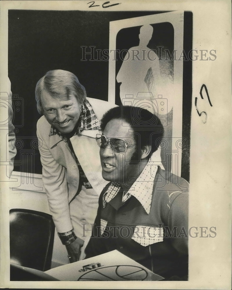 1974 Press Photo Elgin Baylor, New Orleans Jazz Assistant - nos03393- Historic Images