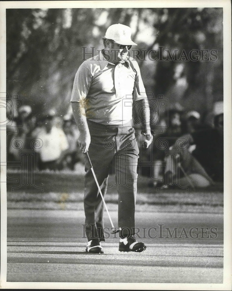 1977 Press Photo Golfer Miller Barber on the Course - nos03447- Historic Images