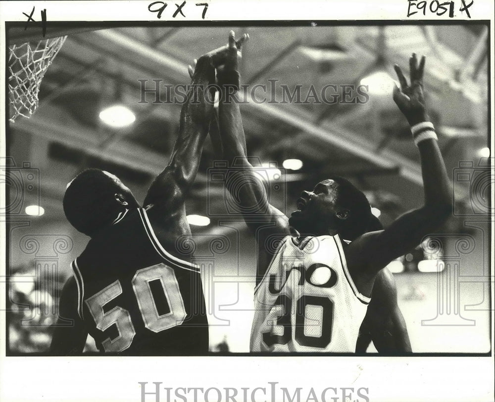 1981 Press Photo Lester Beans, University of New Orleans Basketball Player- Historic Images