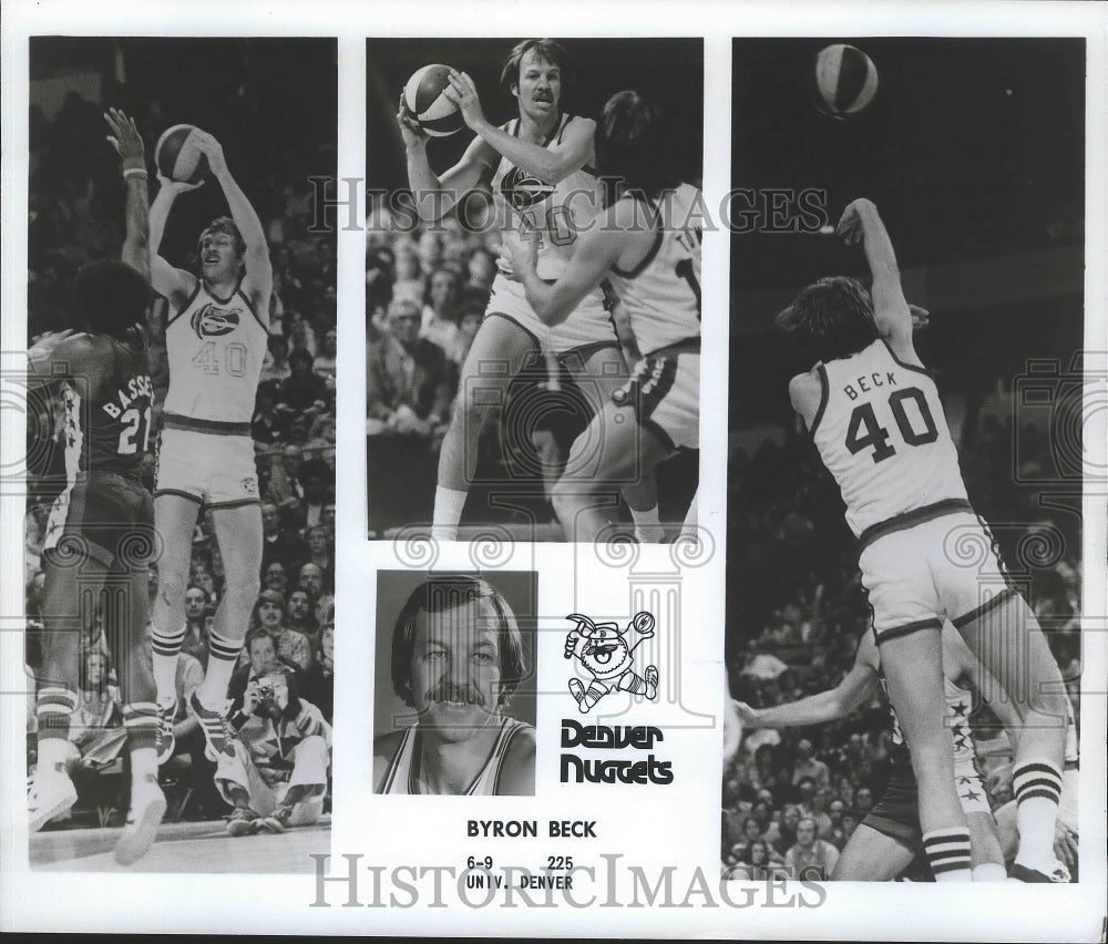 1978 Press Photo Byron Beck, Denver Nuggets Basketball Player - nos03712- Historic Images