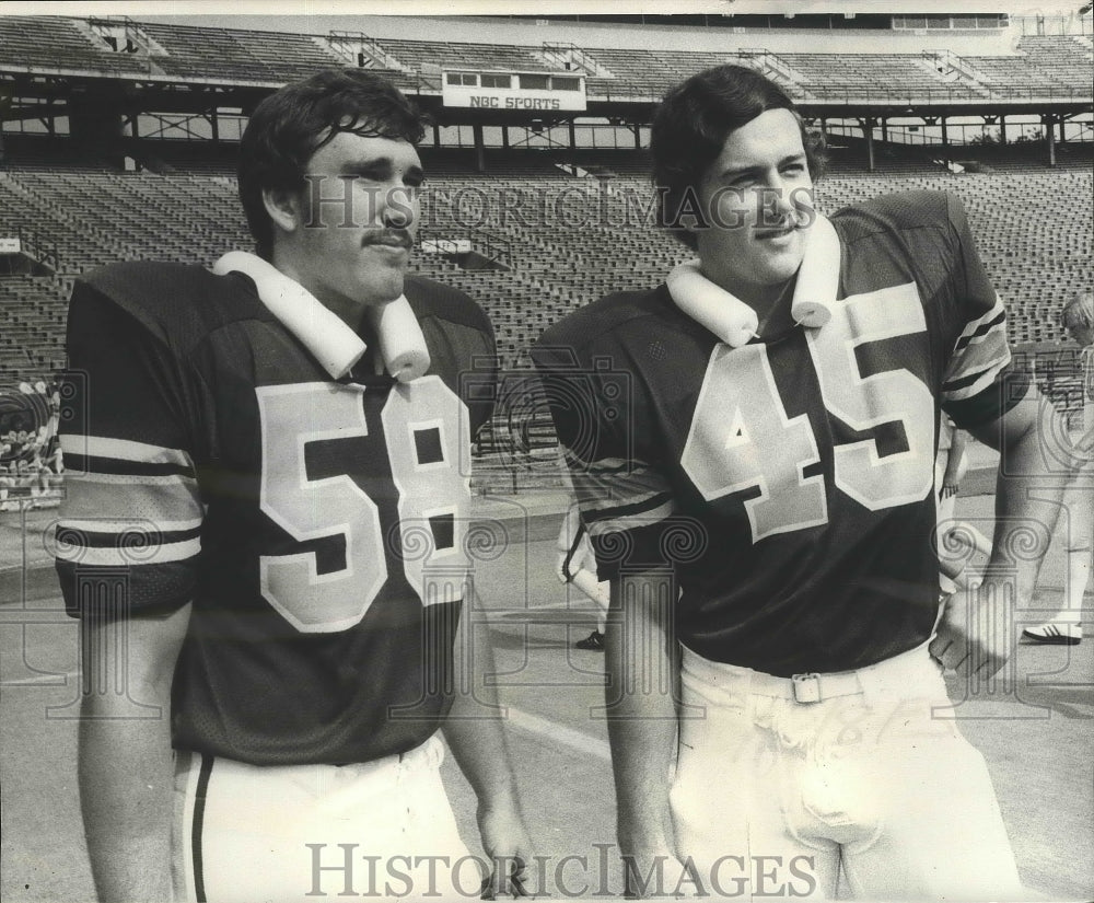 1978 Press Photo John Ammerman, Tulane Football Player with Player Number 58- Historic Images