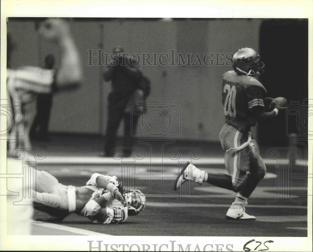 Press Photo Football - Bayou Classic Southern University Scores Touchdown- Historic Images
