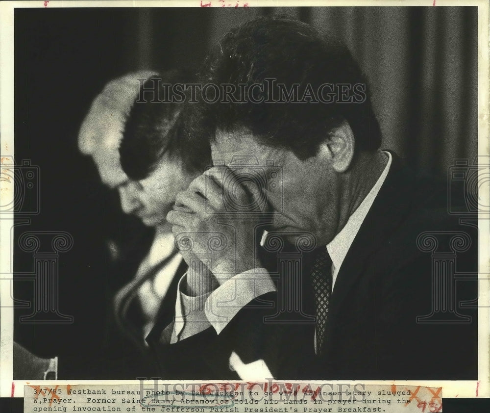 1985 Press Photo Danny Abramowicz, Former New Orleans Saints Football Player- Historic Images