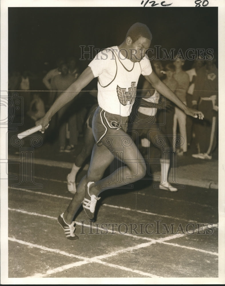 1971 Press Photo Lee Birden, West Jefferson Runner at Track Meet - nos04332- Historic Images