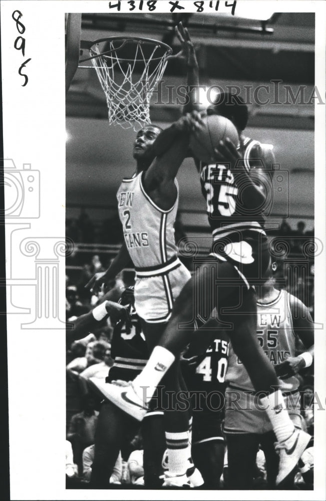 1983 Press Photo Terrance Breaux, University of New Orleans Basketball Player- Historic Images