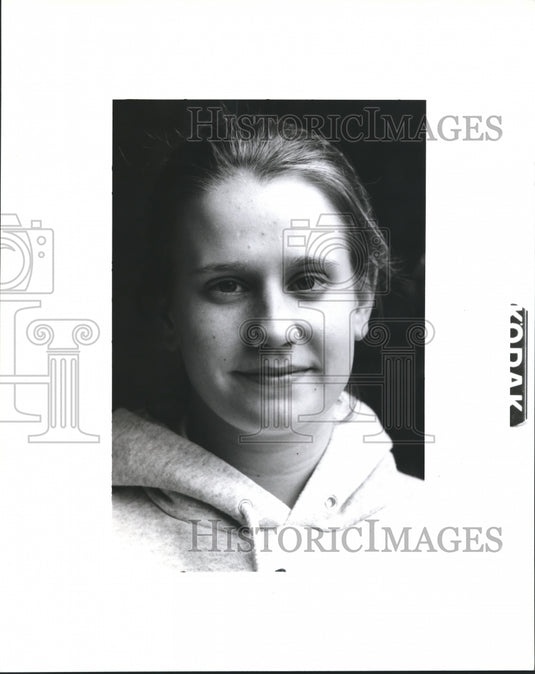 Press Photo Blenk High School Golfer, Schleffler - nos04443- Historic Images