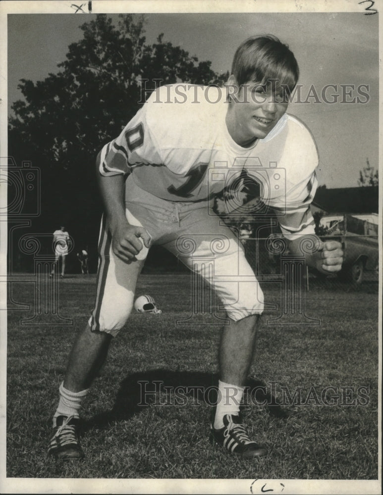 1970 Press Photo Football - Quarterback Ricky Bates of Country Day Cajuns- Historic Images