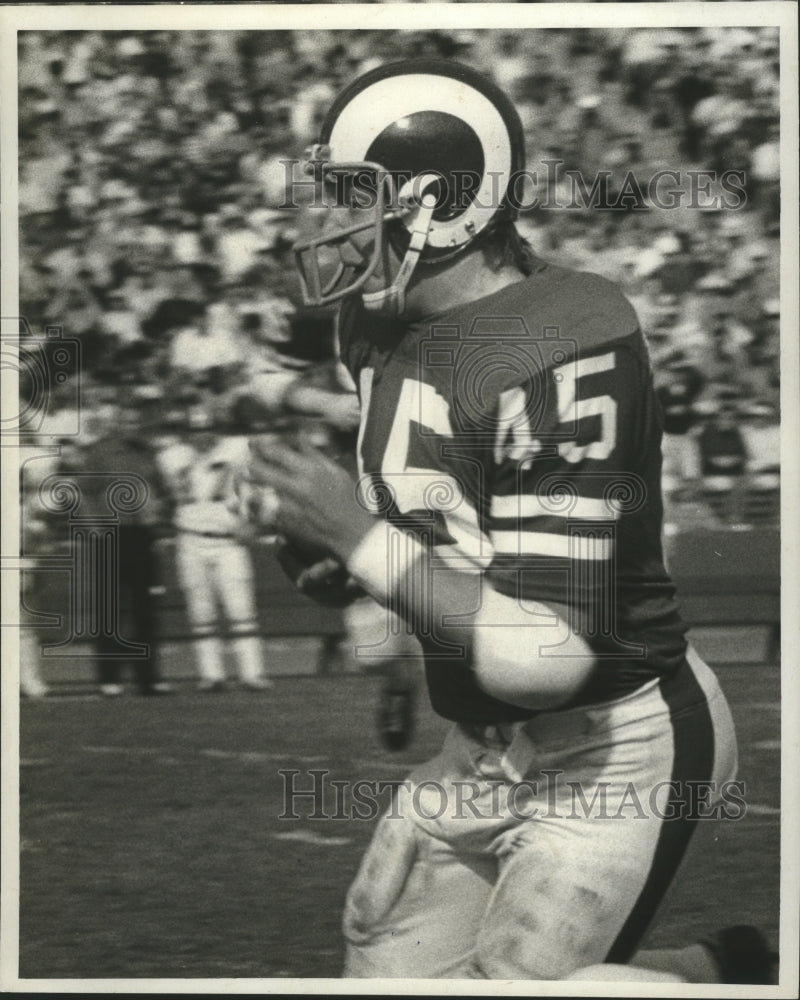 1972 Press Photo Football Player Jim Bertelsen, Running Back, Los Angeles Rams- Historic Images